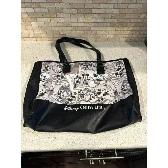 Disney Cruise Line Mickey Mouse Steamboat Willie Comic Shoulder Tote Bag b26 - Picture 1 of 2